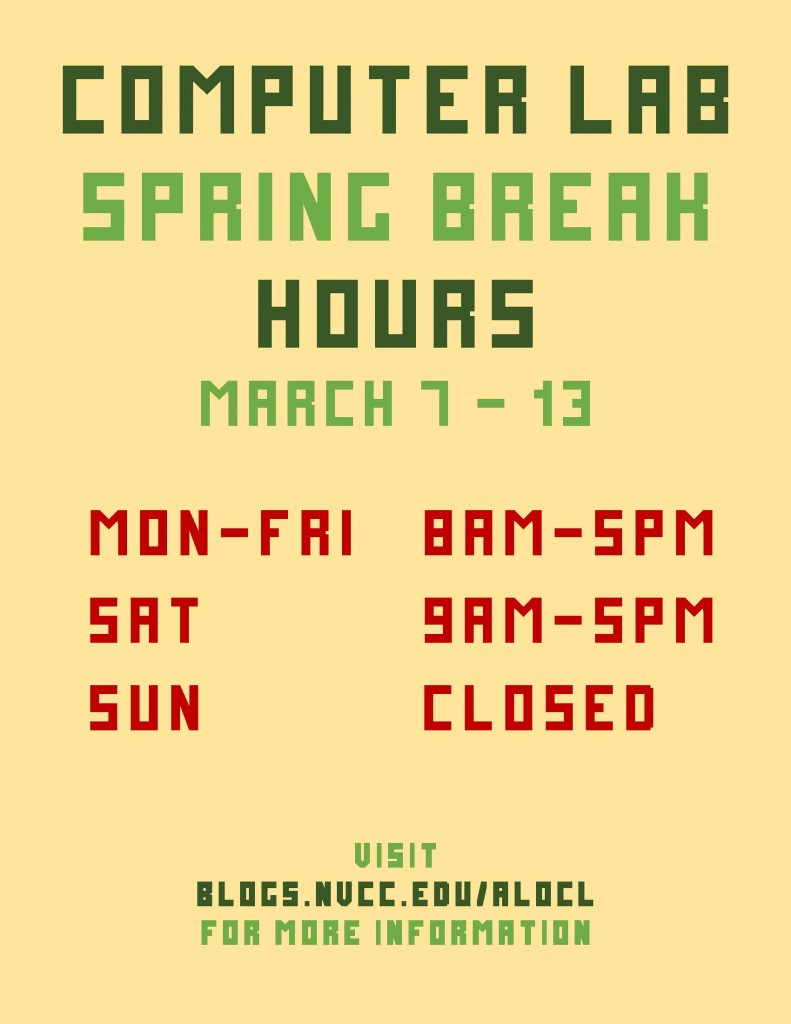 OCL Spring Break Hours