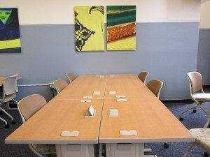 Our new wired tables! 