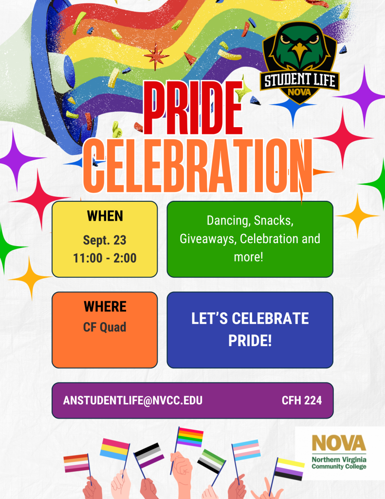 Post for Annandale Student Life Pride Celebration