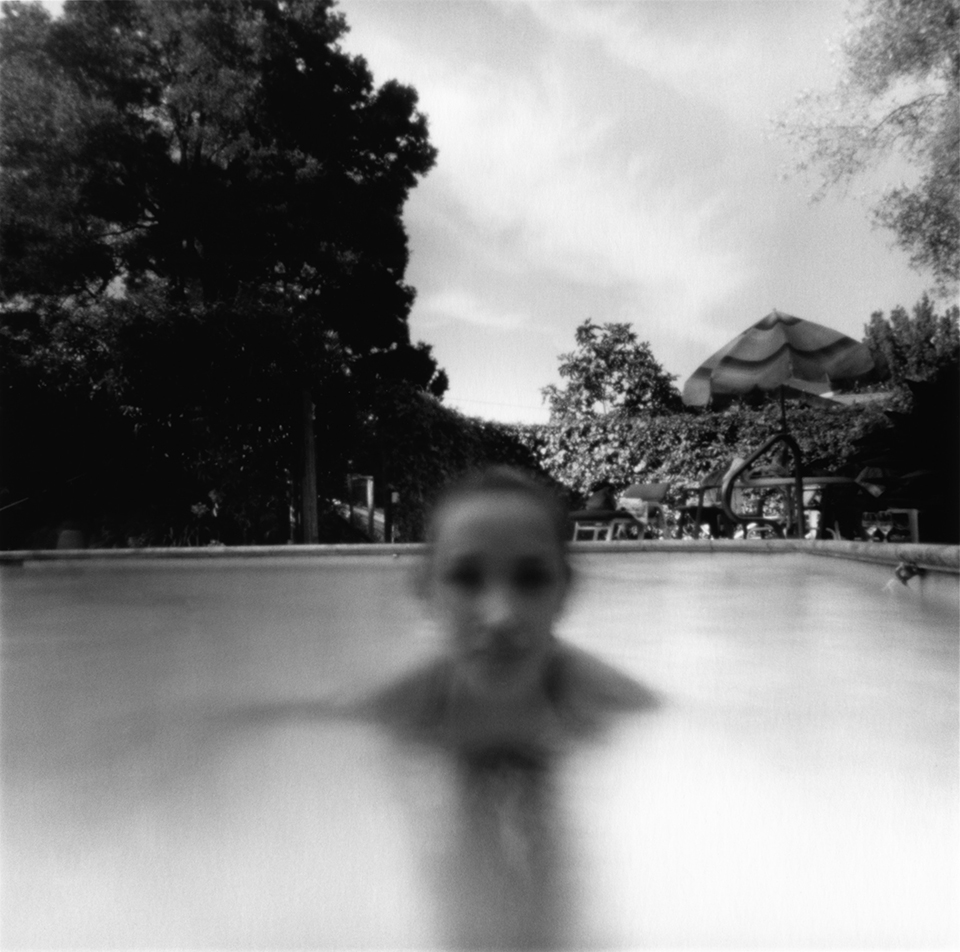 Russell Creger Barajas, Rebecca Up at the Pool , Inkjet print , 42”x42” 