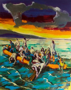 Photo Credit: Matt Pinney, A Day at Sea, oil on canvas, 2016, 60" x 48"