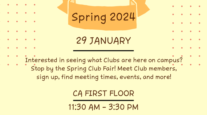 Annandale Student Club Fair Spring 2024