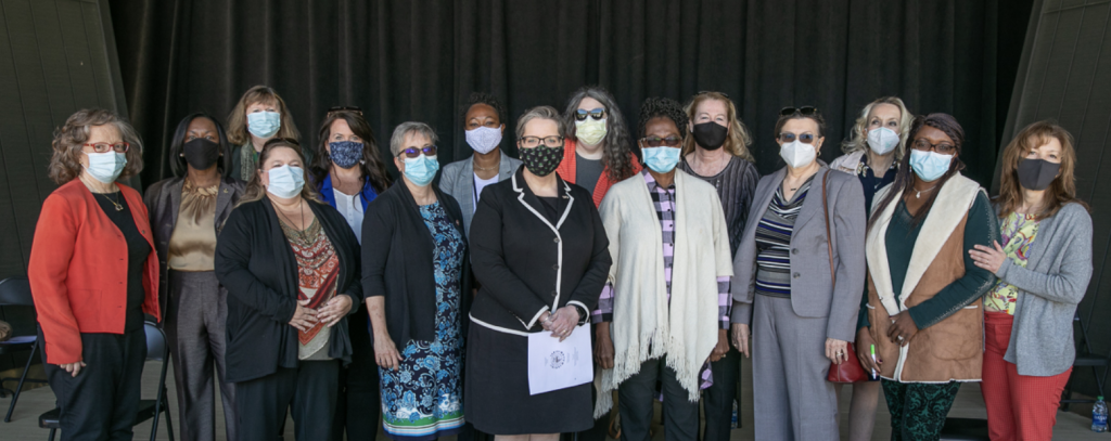 Acting MEC Provost, Dr. Beatrice McKeithen (2d Row, 2d from Left); Dr. Anne Kress (front row Center) and NOVA's stellar Nursing Faculty.
