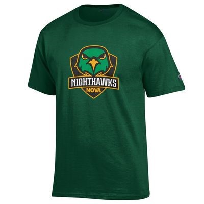 Dark Green Tee Shirt with Nighthawks logo