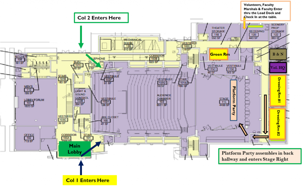Interior Floor Plan of Schlesinger Center