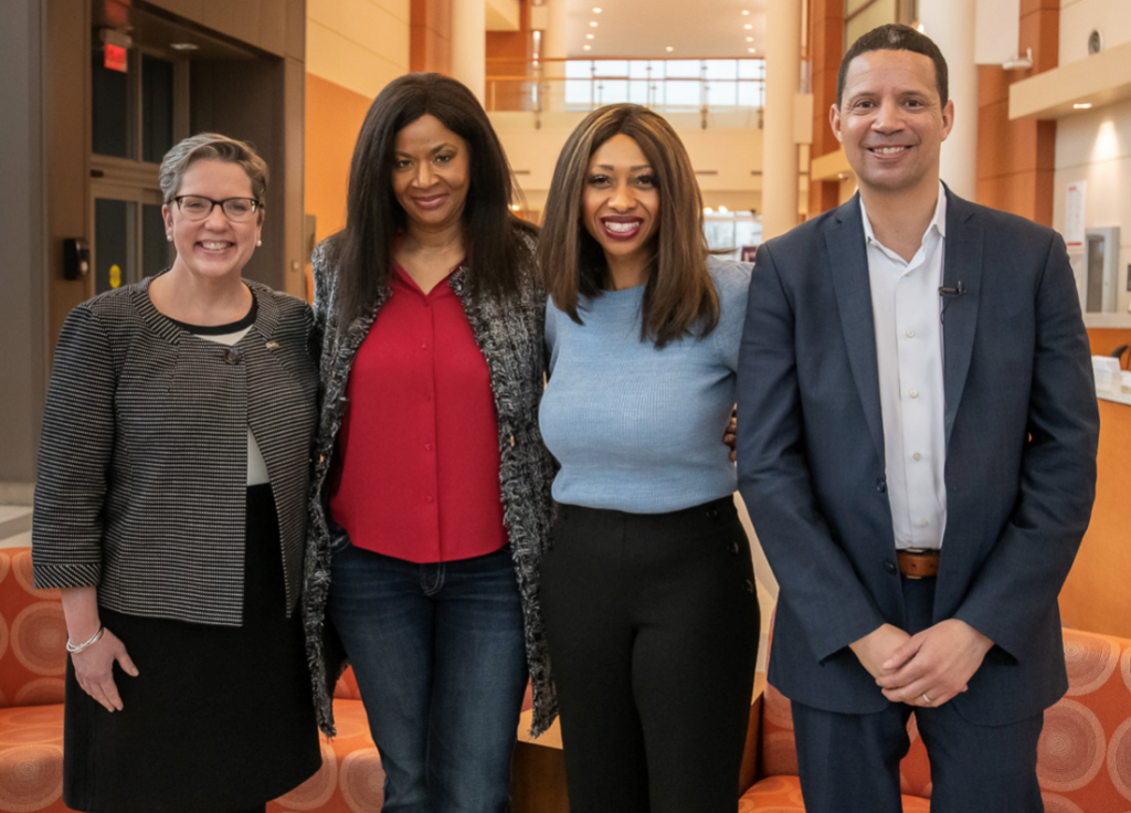 Dr. Anne Kress, Angela Harrelson, Paris Stevens, Dr. Nathan Carter