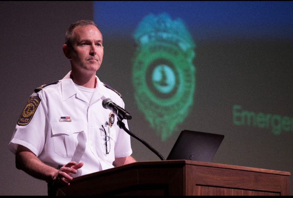 Photo of retiring Chief Dan Dusseau