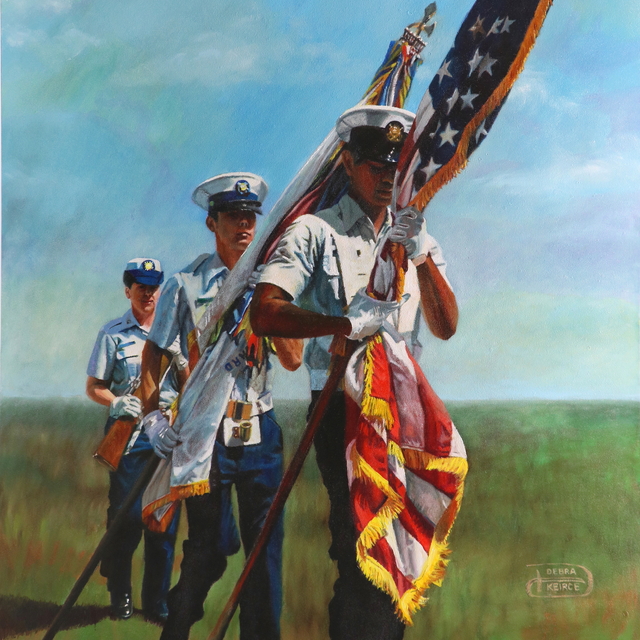 Armed Service Color Guard by Debra Keirce