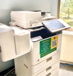 Photo of a copy machine equipped with AcePrint