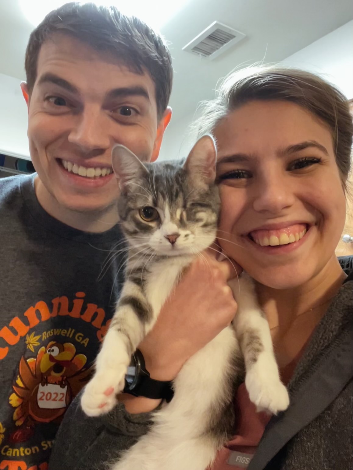 Boyfrind Alex, Iris the cat and Camille Vet Tech student