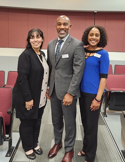 Graduates of Leadership Prince William, left to right: Rania Hammad, coordinator of enrollment management and scheduling; Dr. Richmond Hill, provost of the Woodbridge Campus; Karen Todd, campus and community relations specialist, Manassas Campus