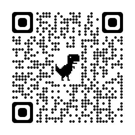 QR code with a little walking dinosaur in the center. If you need assistance accessing the QR code, please contact employee wellness at nvcc dot edu