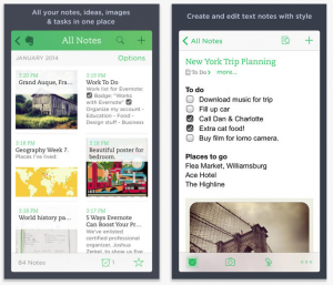 Example of Evernote