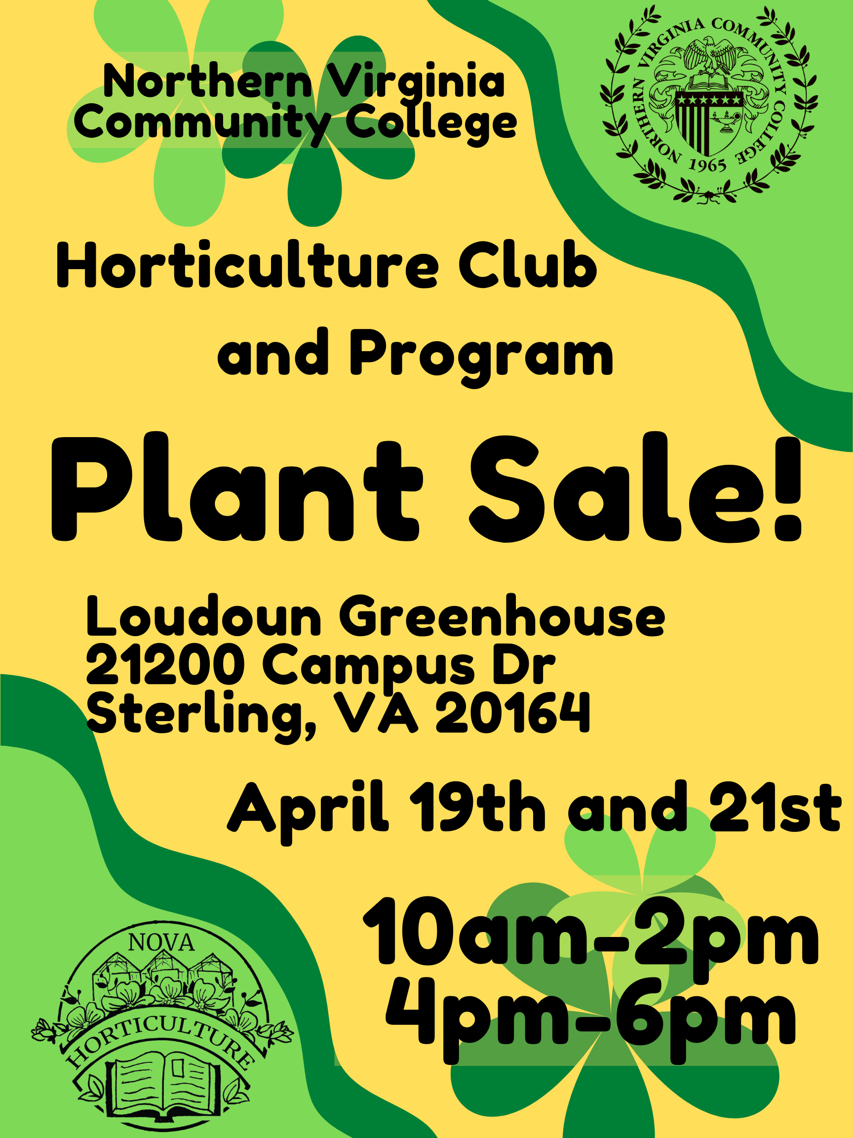 On Campus Plant Sale! Loudoun Campus Horticulture Program