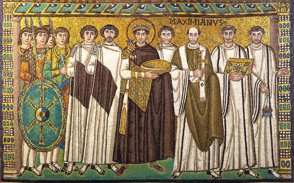 Image of the Emperor Justinian.